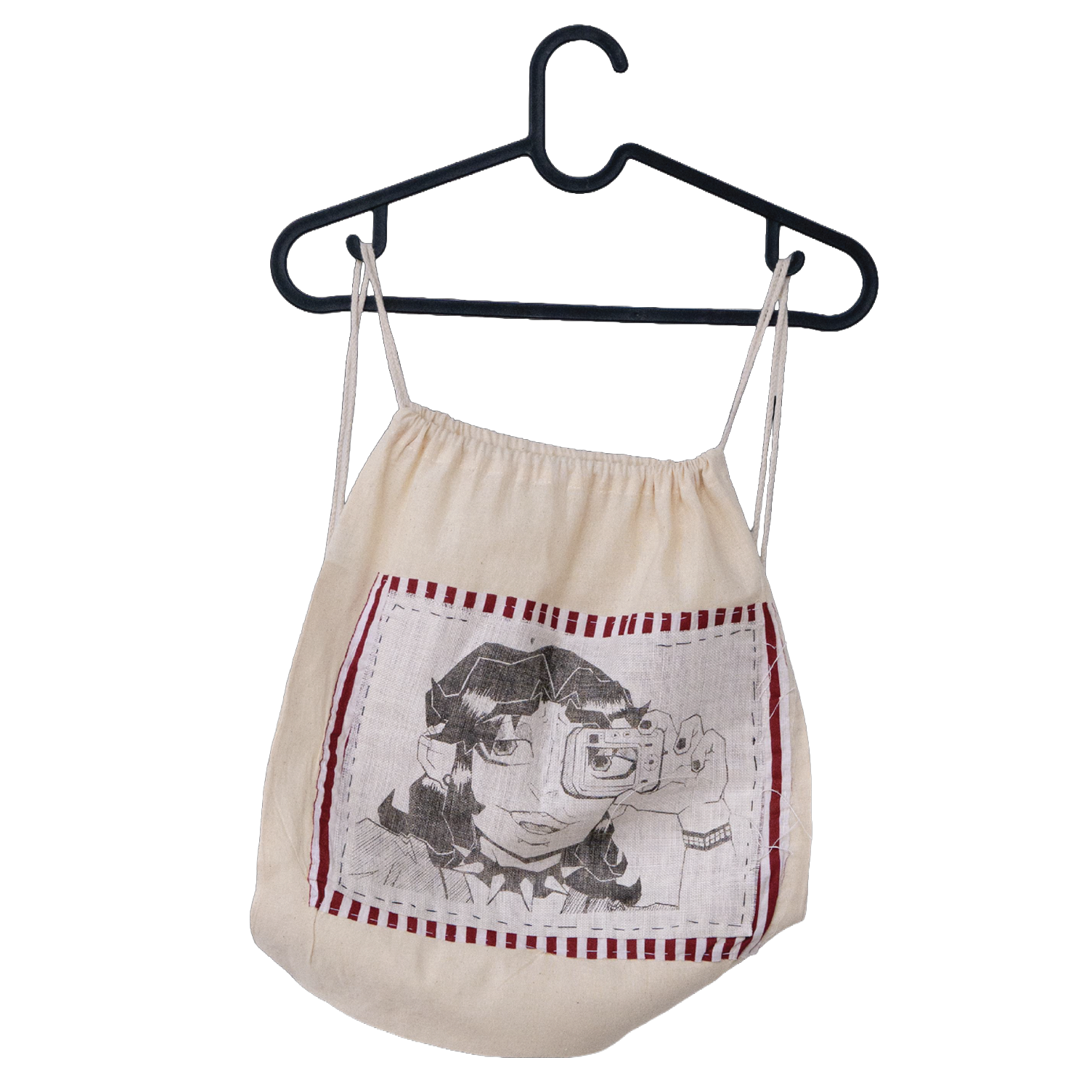 Stencil white tote bag