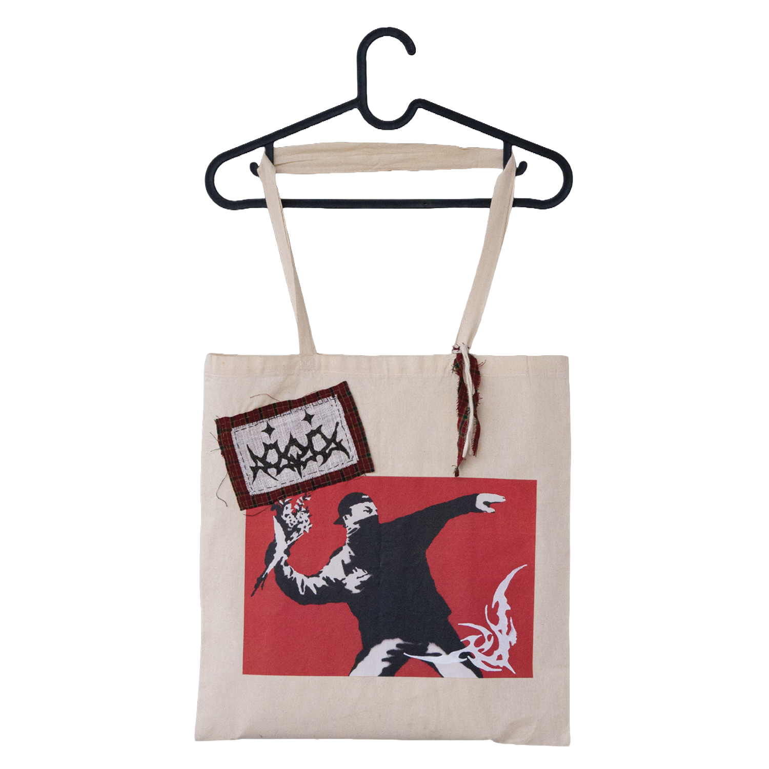 Riot red tote bag